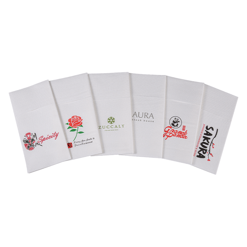 40x40 pehmeä lentokenttäpaperi -lautasleet taskulla SJ1301