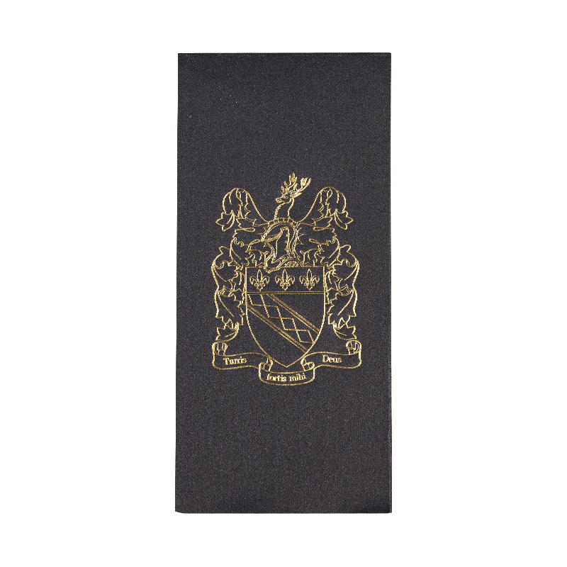 43x30 Soft Black Airlaid -lautasen kuuma leimaus SJ2302