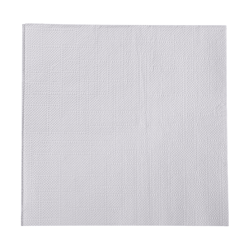 25x25 ympäristöystävällinen valkoinen paperi lautasliinat 3PLY-pehmeät lautastukset koti- ja juhla-SJ3101