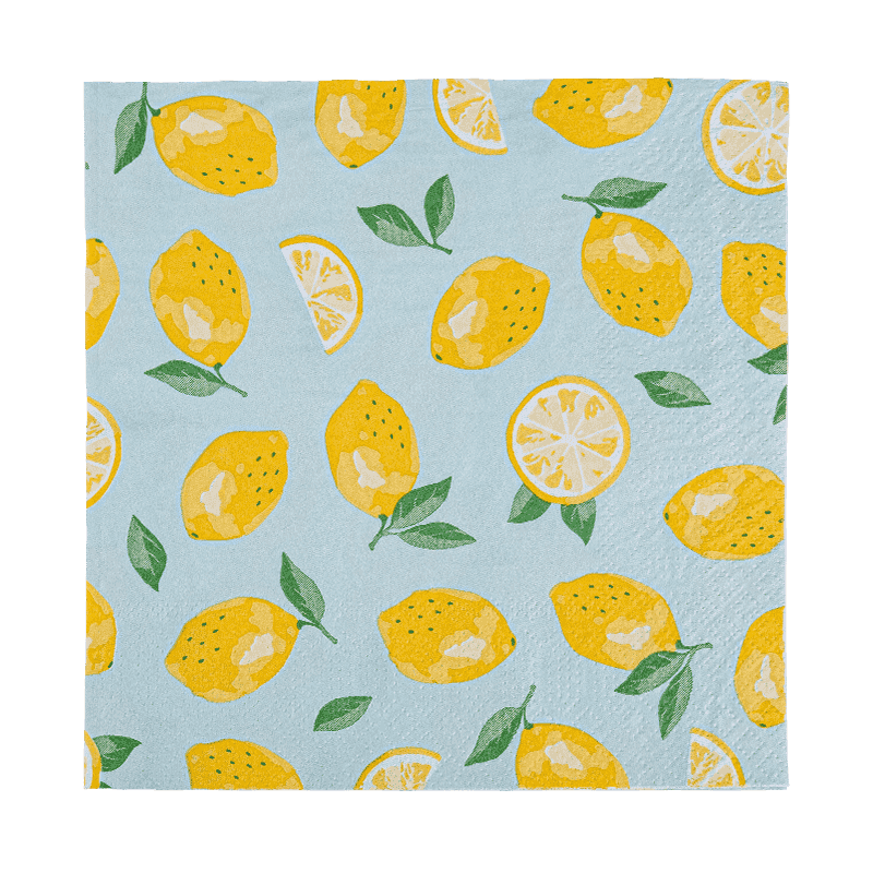 33x33 Koko tulostaminen 2-kerrosta paperi lautasliinaa Paper Friut -kuvio SJ5101