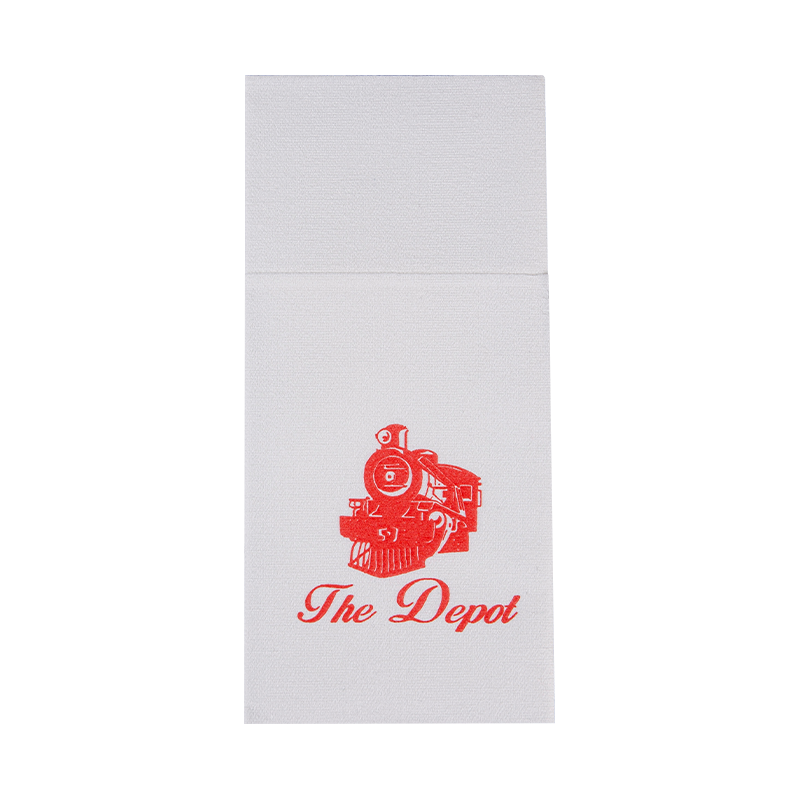 42x40 kyynelkestävä lentokonepaperi-lautasliinat taskulla SJ1302